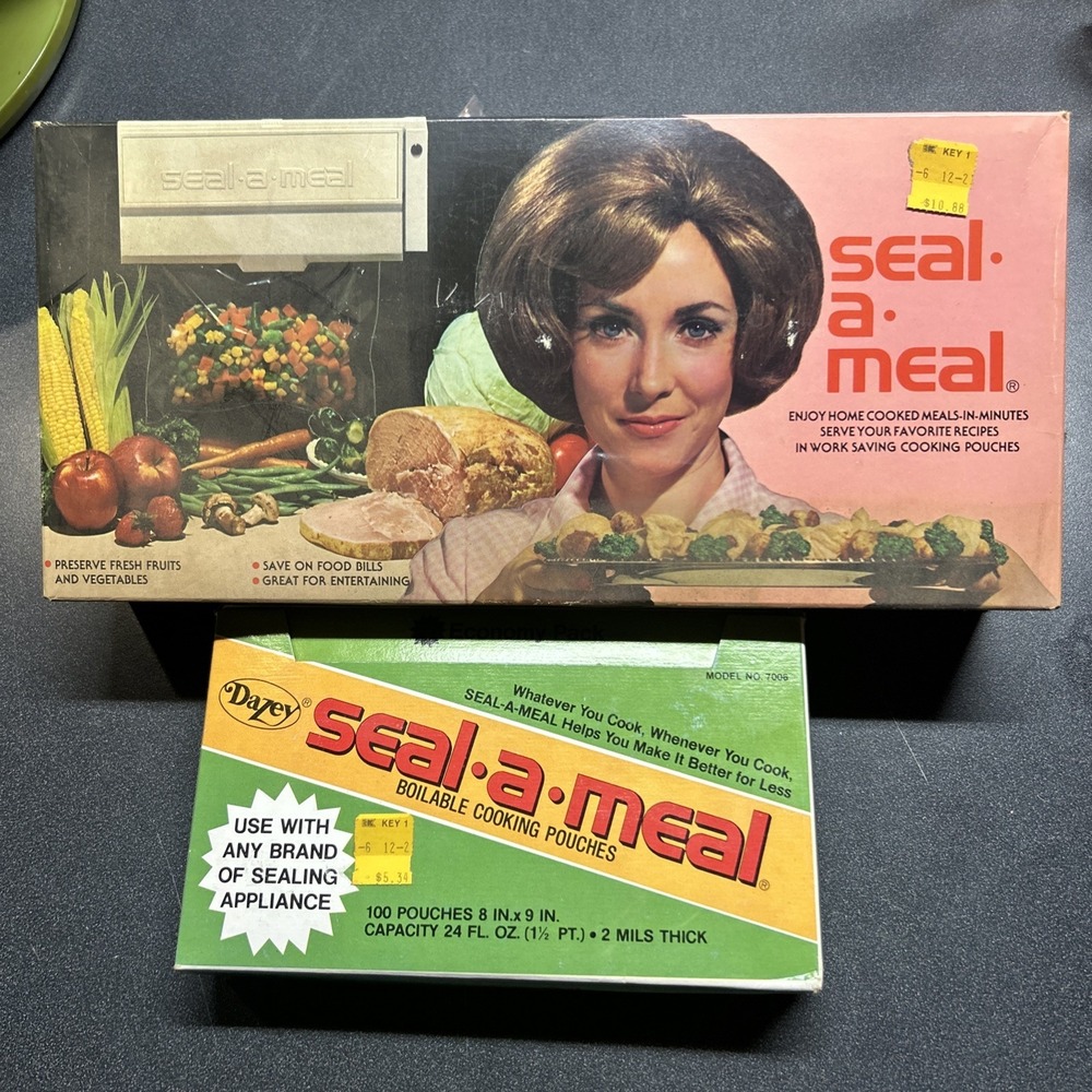Vintage Seal-a-Meal Food Sealer w/ Box & Manual Kmart Corp Retro Kitchen